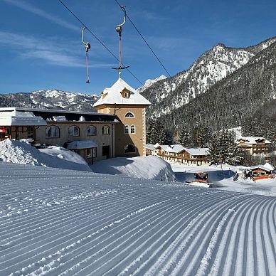 Vom Zimmer direkt auf die Piste