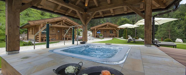 Panorama sauna garden